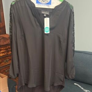 Black Women's Top new stitch fix Fortune &Ivy